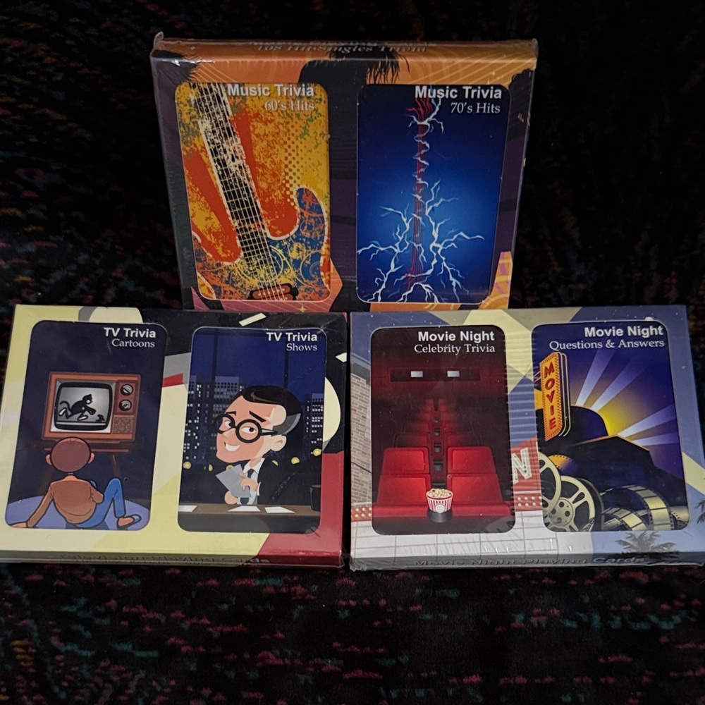 Trivia Card Set - 3 double decks